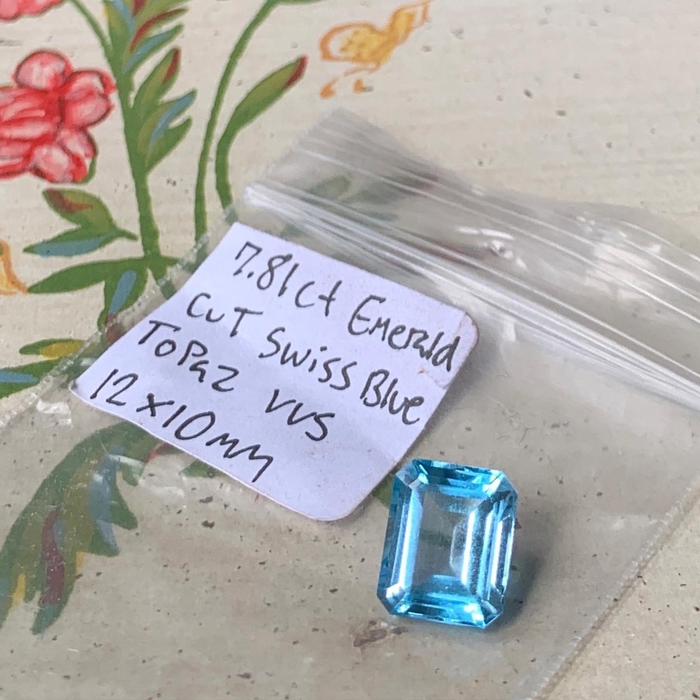 Large Natural Blue Topaz Stone 7.81 carats ❄️❄️❤️